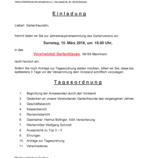 Tagesordnung
